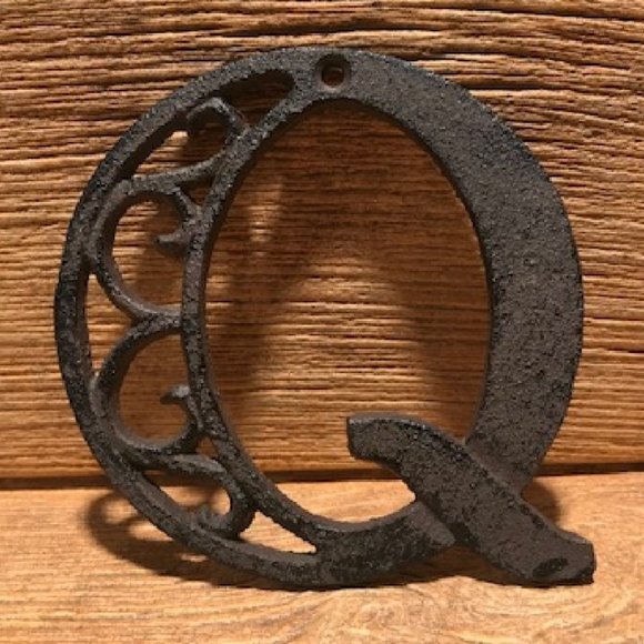 Cast Iron Letter "K" 4 5/8"tall Ornate Raw Cast Iron Ready to Paint 0184-0557-K - Picture 13 of 16